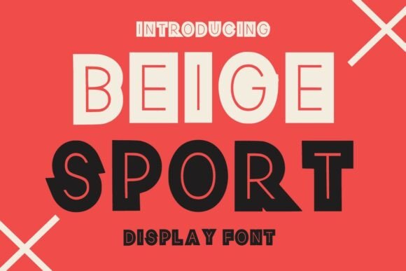 Beige Sport: A Bold and Quirky Typeface for Editorial Design