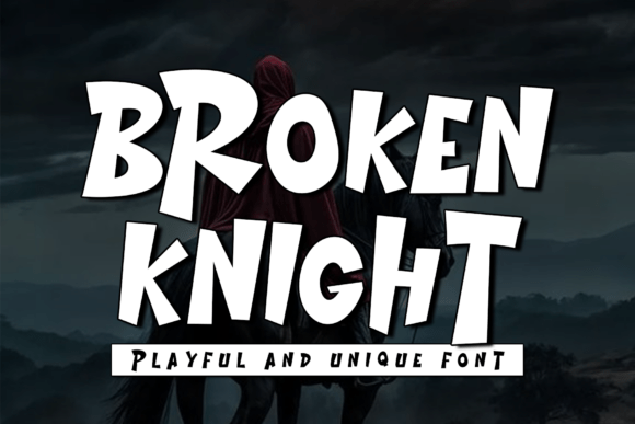 Broken Knight: A Minimal and Neat Display Font for Campaigns