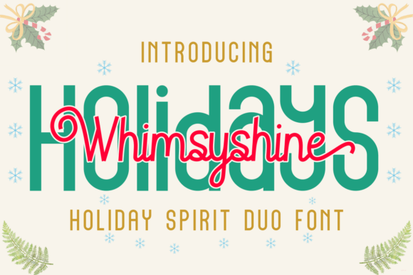 Creating Joyful Branding with Holidays Wimsyshine Font