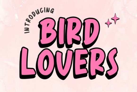 Discover Bird Lovers: A Charming Font for Editorial Design