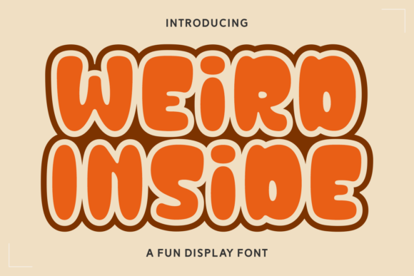 Discover the Charm of Weird Inside: A Unique Display Typeface