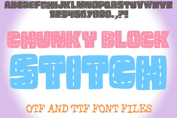Enhance Your Brand with Chunky Block Stitch Font