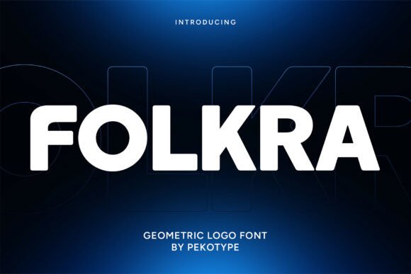 Enhance Your Brand with Folkra: A Modern Geometric Font