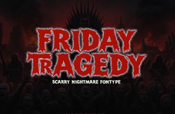 Friday Tragedy: A Horrific Display Font for Web Design