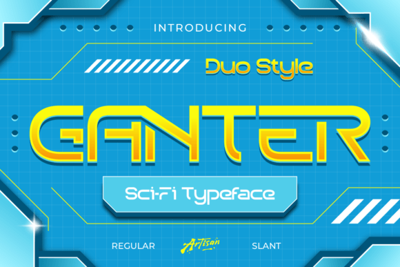 Ganter: A Sci-Fi Font for Bold Editorial Design