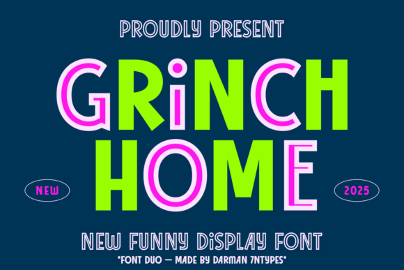 Grinch Home: A Charming Font for Creative Makers