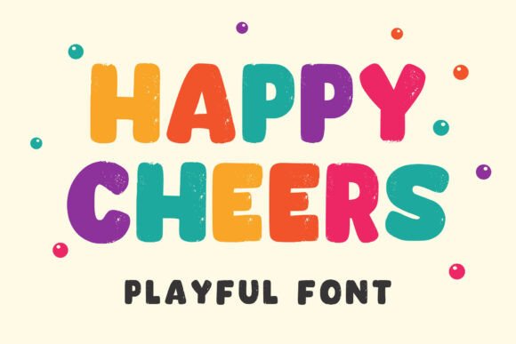 Happycheers Regular: A Playful Font for Editorial Design