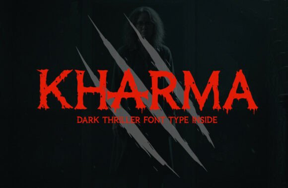 Kharma: A Chilling Horror Font for Editorial Impact