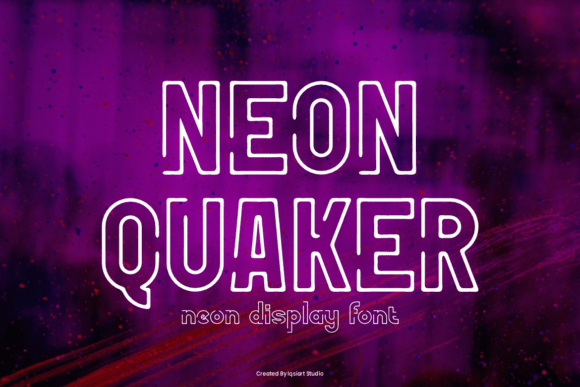 Neon Quaker: A Glowing Display Font for Editorial Design