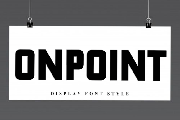 Onpoint: A Versatile Font for Creative Branding