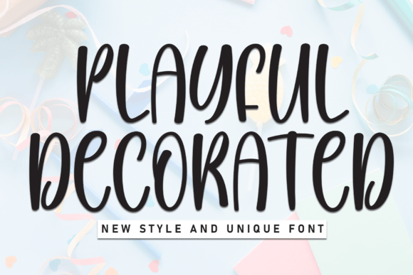 Playful Decorated: A Vibrant Typeface for Creative Web Design