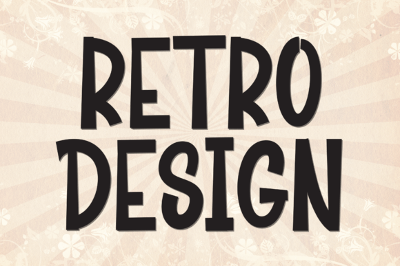 Retro Design: A Bold and Quirky Display Font for Modern Campaigns