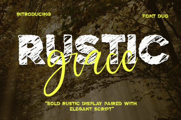 Rustic Grace: A Bold and Charming Typeface for Web Design