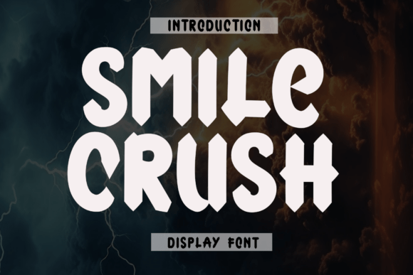 Smile Crush: A Friendly Display Font for Web Design