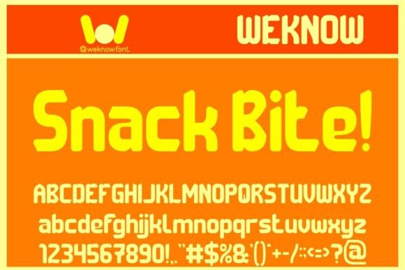 Snack Bite: A Playful Display Font for Modern Web Design