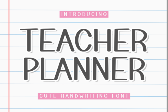 Teacher Planner: A Handwritten Font for Authentic Branding