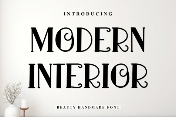 Transform Your Brand with Modern Interior Font