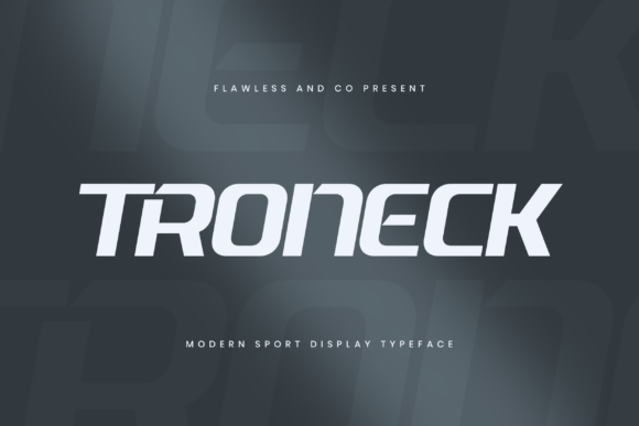 Troneck: A Bold Display Font for Modern Web Design