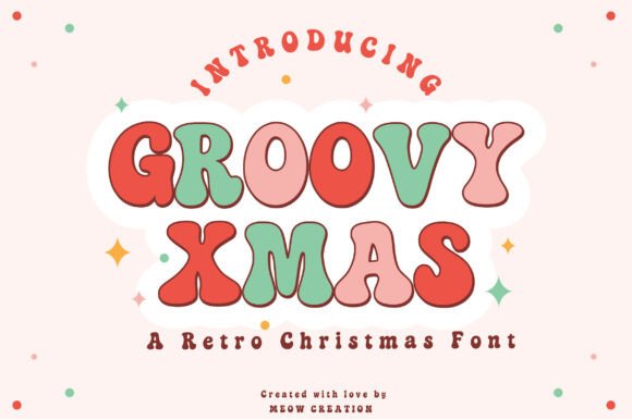 Unleash Creativity with Groovy Xmas: A Retro Christmas Font