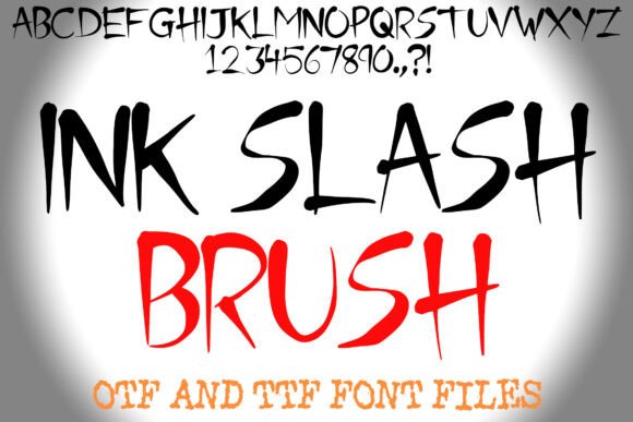 Unleash Creativity with Ink Slash Brush Font