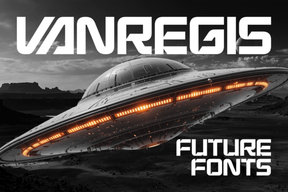 Vanregis: A Futuristic Typeface for Editorial Design