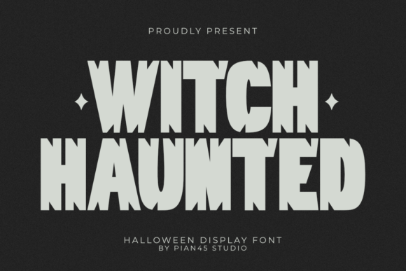 Witch Haunted: A Spooky Yet Inviting Display Font
