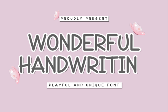 Wonderful Handwritin: A Playful Font for Creative Branding