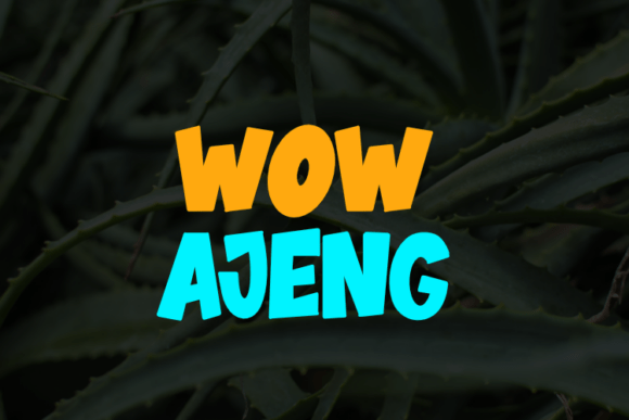 Wow Ajeng: A Versatile Typeface for Modern Web Design